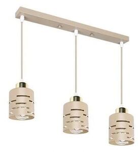 Lampadario a sospensione con cavo ELEN 3xE27/35W/230V beige/oro