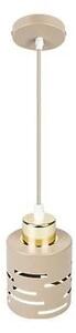 Lampadario a cavo ELEN 1xE27/35W/230V beige/oro