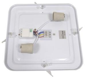 Plafoniera con sensore WILTON 2xE27/60W/230V 33x33 cm antracite
