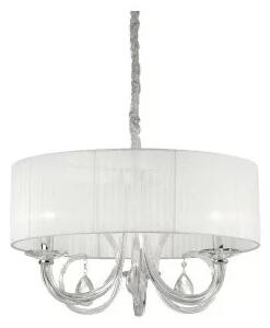 Ideal Lux Swan SP3 lampadario classico soggiorno in vetro soffiato e lavorato a mano E14 40W