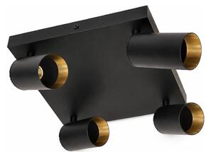 Faretto FILO 4xGU10/30W/230V nero/oro