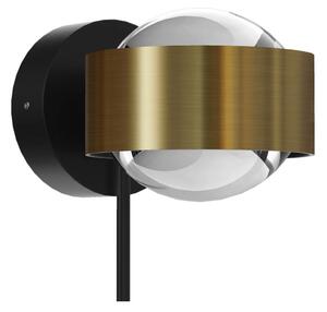 Top Light Puk! 80 Wall spot LED lenti traspar ottone/nero