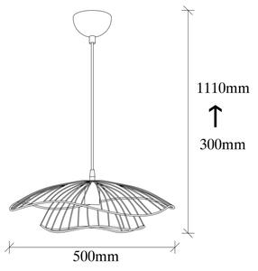 Lampadario su filo TEL 1xE27/40W/230V