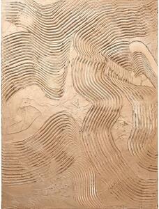 Quadro dipinto a mano 88x118 cm Metallic Brown - Malerifabrikken
