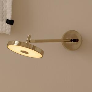 UMAGE Applique da parete di design Asteria LONG HW, dimmerabile, Ottone / Oro, Soggiorno / Sala da pranzo, Metallo, Design, Applique
