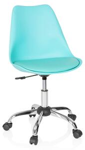 Sedia da ufficio, girevole, FANCY PRO turchese