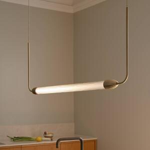 UMAGE Lampada a sospensione LEMON SQUEEZE LINEAR, dimmerabile, Ottone / Oro, Soggiorno / Sala da pranzo, Metallo, Design, Lampada a sospensione