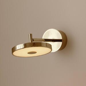UMAGE Applique da parete di design Asteria SHORT HW, dimmerabile, Ottone / Oro, Soggiorno / Sala da pranzo, Metallo, Design, Applique