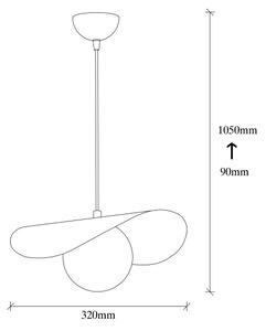 Lampadario su filo VATOZ 1xE27/60W/230V