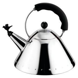 ALESSI BOLLITORE CON UCCELLINO NERO 9093B