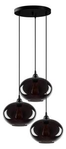 Lampadario su corda FUMATO 3xE27/40W/230V