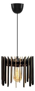 Lampadario a sospensione con filo 1xE27/60W/230V nero diametro 23 cm