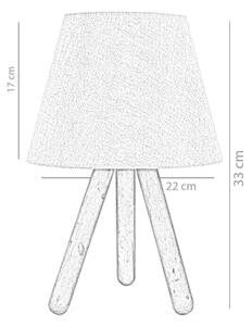 Lampada da tavolo WOOD 1xE27/60W/230V beige