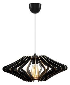Lampadario a sospensione con filo 1xE27/60W/230V nero diametro 47 cm