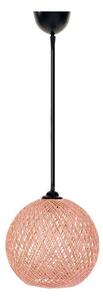 Lampadario su corda JUTE 1xE27/60W/230V rosa