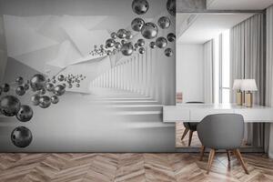 Carta da parati in grigio, Carta da parati 3D, u63734 : Uwalls.it