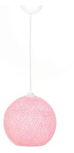 Lampadario su corda JUTE 1xE27/60W/230V rosa