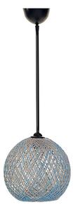 Lampadario su corda JUTE 1xE27/60W/230V blu