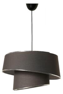 Lampadario su corda BARETTE 1xE27/60W/230V antracite/cromo lucido