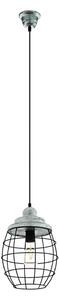Eglo 79435 - Lampada a sospensione BAMPTON su cavo 1xE27/60W/230V grigio/nero