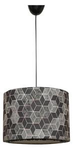 Lampadario su corda RAYE 1xE27/60W/230V nero/grigio