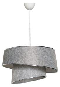 Lampadario su corda BARETTE 1xE27/60W/230V argento/cromo lucido