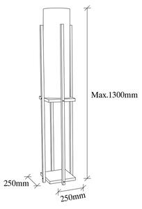 Lampada da terra 1xE27/40W/230V beige