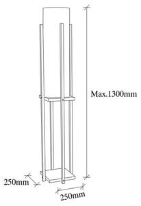 Lampada da terra 1xE27/40W/230V bianco