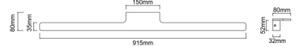Open Design OR86140 - Illuminazione LED per specchio LUCE LED/12W/230V CCT 91,5 cm IP44 ottone