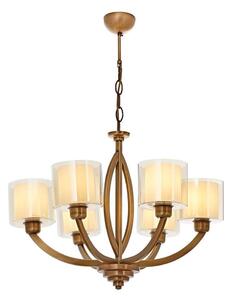 Lampadario a catena LAHORE 6xE27/40W/230V bronzo