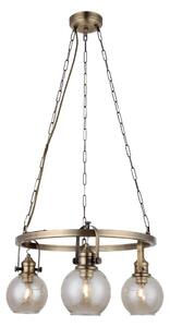 Lampadario a catena POLINO 3xE27/40W/230V, finitura bronzo