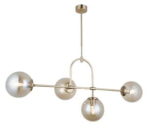 Lampadario con asta POLINO 4xE27/40W/230V, finitura oro
