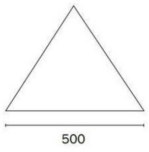 Vela ombreggiante Poli triangolare ecrù 500 x 500 cm