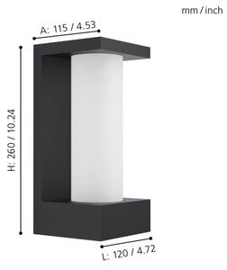 Eglo 98744 - Applique a LED da esterno CIVIDINO LED/6W/230V IP44