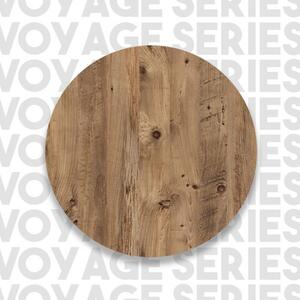 Mobile TV Da Terra 160 Cm Stile Industrial Con Ante A Ribalta Icaro Rovere
