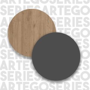 Scarpiera A Colonna Multiripiano 57x36x185 Cm 1 Anta Con Piedini Argo Rovere E Antracite