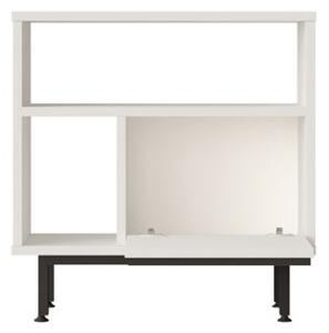 Tavolino Laterale Per Divano Da Salotto Multiuso 60x25x60 Ocean Bianco