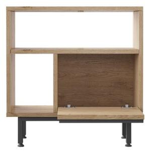 Tavolino Laterale Per Divano Da Salotto Multiuso 60x25x60 Ocean Effetto Legno
