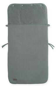 Jollein - Sacco per seggiolino auto in pile BRICK VELVET 42x82 cm Velvet Storm Grey