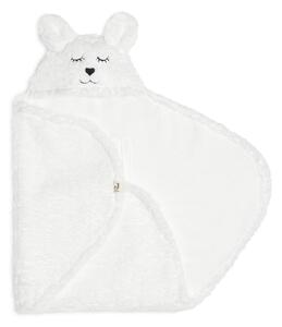 Jollein - Coperta Swaddle in pile Bunny 100x105 cm Biancaneve