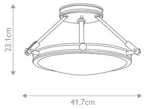 Elstead HK-COLLIER-SF-S - Lampadario a plafone COLLIER 3xE14/60W/230V
