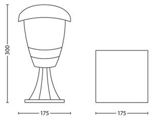 Philips 15382/30/16 - Lampada da giardino MYGARDEN CREEK 1xE27/60W/230V
