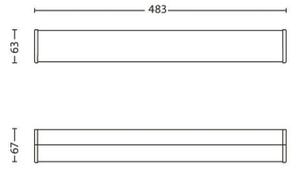 Philips 34059/11/16 - Applique a LED per bagno MYBATHROOM FIT 3xLED/2,5W IP44