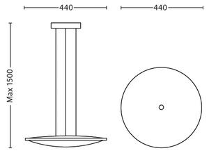 Philips 40901/17/16 - Lampadario a sospensione con filo LED dimmerabile MYLIVING ADOUR LED/15W/230V