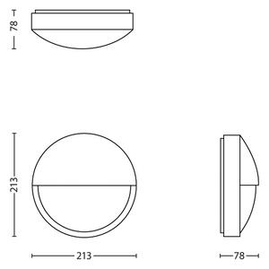 Philips 16455/93/16 - Applique a LED da esterno CAPRICORN LED/6W IP44