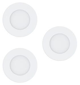 Set da 3 pezzi Faretto da incasso LED Fueva-C tondo bianco, foro incasso 7,3 cm luce colore cangiante