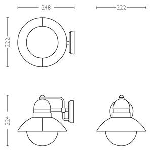Philips 17237/30/PN - Lampada da esterno MYGARDEN HOVERFLY 1xE27/60W/230V