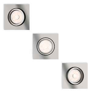 Philips 50403/17/PN - KIT 3x Lampada da incasso MYLIVING DONEGAL 1xGU10/5,5W/230V