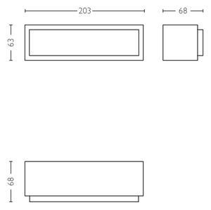 Philips 17354/93/P3 - Applique a LED da esterno LED/4,5W IP44