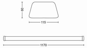 Philips 31245/31/P3 - Illuminazione LED sottopensile SOFTLINE LED/50W/230V 4000K